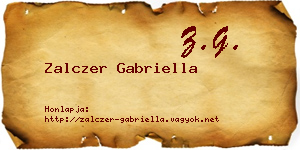 Zalczer Gabriella névjegykártya